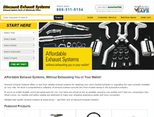 Tablet Screenshot of discountexhaustsystems.com